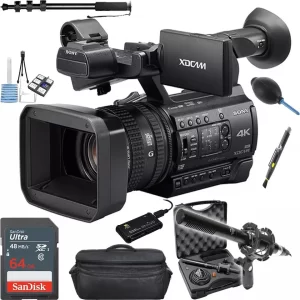 Alta definição PXW-Z150 4k xdcam filmadora com microfone profissional pacote