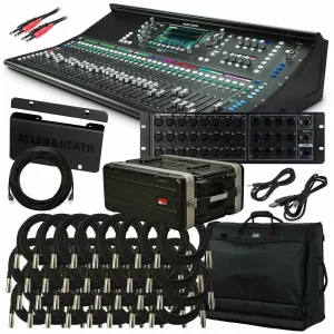 Allen & heath sq-7 48-channel 36-bus misturador digital com 32 + 1 faders motorizados